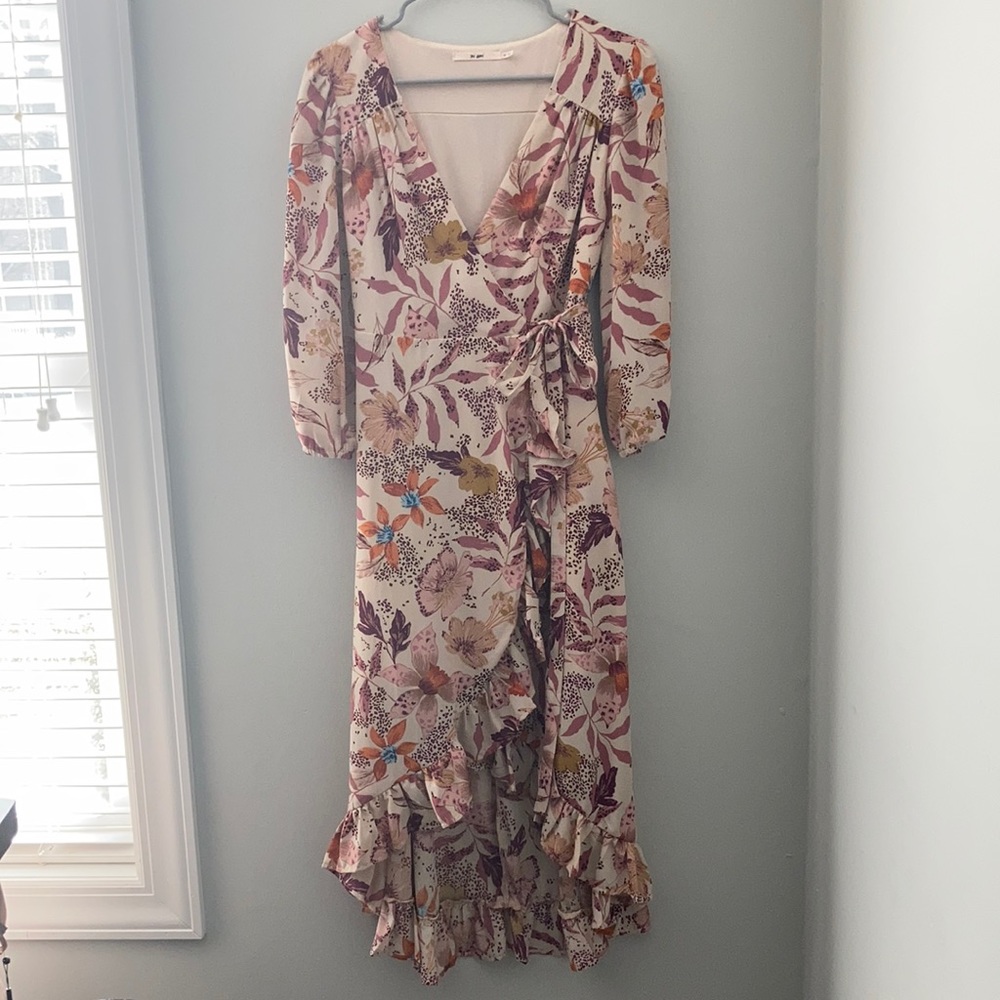 Floral wrap dress